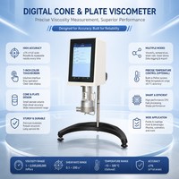 Yüksek Kaliteli Koni ve Plakalı Viskozimetre DV-IICPHB Mikro Hacim Test Cihazı, 7 İnç Renkli Dokunmatik Ekranlı