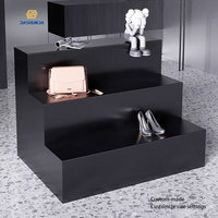 Étagère simple en bois moderne et minimaliste, recyclable, pour table de présentation d'îlot, pour magasin de vêtements, boutique, produit de vente au détail