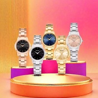 Nouvelles Créations Microbrands : Ensemble Montre Quartz Femme en Acier Inoxydable avec Bracelet 22mm, Résistance à l'Eau 5 ATM, Idéal Affaires et Mode, Cadeau Parfait