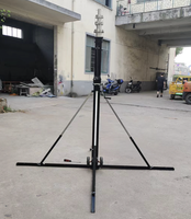 Mât télescopique de 12 m (40 pieds) pour caméra d'inspection aérienne, station météo, relevés solaires et balayage laser à 360°