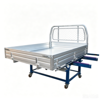 Plateau de camionnette en aluminium à plancher plat