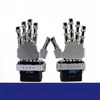 Main robotique métallique 5-DOF SR-WZ1 / Doigt robotique bionique / Robot humanoïde / Main robotique à 5 servomoteurs / Pince