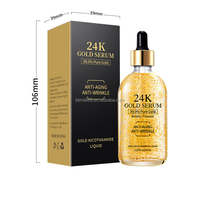 Bettermiss acide hyaluronique Anti-âge rides tache sombre blanchissant visage cosmétique produits de soins de la peau 24k or sérum pour le visage