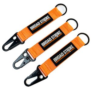 <b>Custom</b> Advertising Lanyard Pvc Logo <b>Key</b> Chain Polyester and Nylon Short Strap With Fashion Eagle Mouth Buckle - Product Image 4