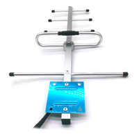 Antenne TV numérique Yagi extérieure avec connecteur F 8dBi longue portée 1080P DVB-T2 ATSC HDTV pour zones rurales