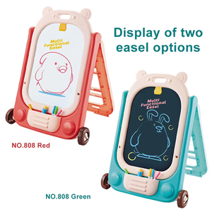 Op Maat Gemaakte Dubbelzijdige Magnetische Tekentafel Multifunctionele Tekening Speelgoed Educatief Diy Doodle Speelgoed Opvouwbare Verplaatsbare Speelgoedset - Product Image 3