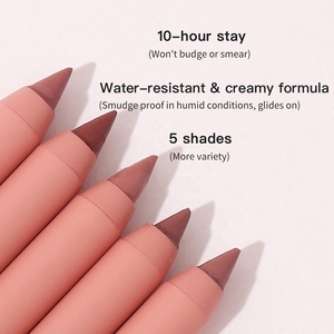 Delineadores de labios en crema pigmentada de alta calidad, venta al por mayor, Cosméticos personalizados, maquillaje, delineador de labios, lápiz de labios suave con etiqueta privada - Product Image 5