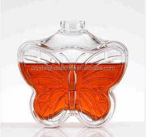 Bouteille à liqueur en verre au design papillon pour vodka, whisky, brandy, <span class=keywords><strong>tequila</strong></span> - Product Image 2