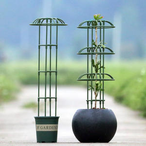 Treillis de jardin en fer forgé, support de plantes sur pied en forme de parapluie rond, facile à assembler, petite taille - Product Image 3