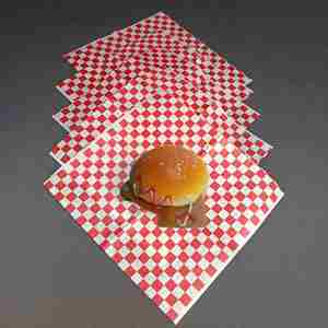 SP3312 Logo-Designed Printed Greaseproof Waterproof <b>Wax</b> <b>Paper</b> Roll Disposable Food Grade Virgin Eco-Friendly Wrap for Hamburger - Product Image 3