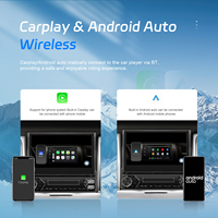 Podofo Android Voiture Stéréo 1 Din 7 ''Sans Fil Carplay Android Auto 2 + 64G Manuel Rétractable GPS WIFI FM RDS EQ TYPE-C