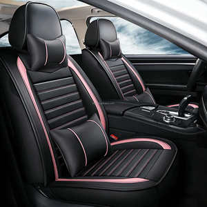 Coprisedili Auto in Pelle Antigraffio Universali per Volkswagen Golf Passat <span class=keywords><strong>Tiguan</strong></span> Touran 5 Posti Sedan SUV - Product Image 1