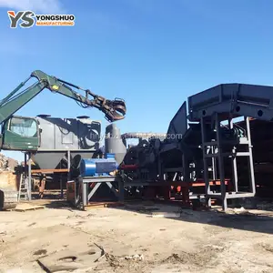 Super powerful shredder for metal bucket iron sheet industrial waste construction waste domestic garbage crusher