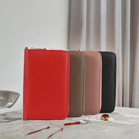 Best-seller : Portefeuille classeur B6 en cuir véritable souple avec 6 anneaux dorés, style bureau, planificateur à spirale à feuilles mobiles, 80 feuilles, cadeaux