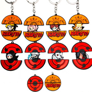 21 styles de porte-clés rotatifs en métal sur le thème de l'anime, Tanjirou, Nezuko, Zenitsu, Luffy, Zoro, cadeau pour les fans - Product Image 1