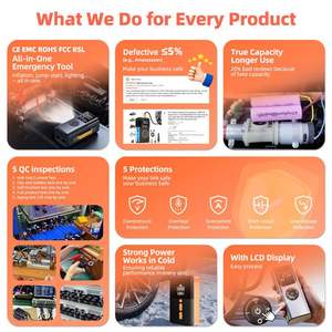 Pompe à air électrique pour voiture, sans fil, portable, <span class=keywords><strong>gonfleur</strong></span> de pneus numérique électrique, pompe à air pour voiture <span class=keywords><strong>12</strong></span> <span class=keywords><strong>V</strong></span> avec lampe de poche - Product Image 6