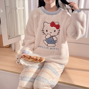 Conjuntos de ropa de dormir Pijamas Plush Plus Fat para aumentar 2603 # Pijamas - Product Image 2