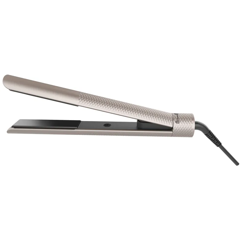 New Trend Factory Dual Voltage Flat Iron 2 in 1 Set di piastre per capelli e bigodini in titanio