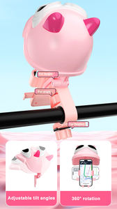 <span class=keywords><strong>Support</strong></span> de <span class=keywords><strong>téléphone</strong></span> pour moto étanche avec pare-soleil en forme de casque d'animal rose, <span class=keywords><strong>support</strong></span> de <span class=keywords><strong>téléphone</strong></span> pour <span class=keywords><strong>scooter</strong></span> et vélo électrique pour <span class=keywords><strong>rétroviseur</strong></span> ou guidon - Product Image 4
