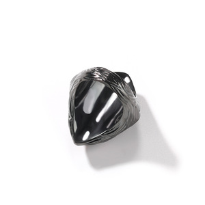 <span class=keywords><strong>Anello</strong></span> Parasita Gotico Vintage Punk Hip Hop con Occhio Rosso Placcato Nero, Gioiello Cool da Uomo, <span class=keywords><strong>Anello</strong></span> per Dito Indice Nero per Feste in Costume - Product Image 3