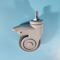 Roue simple de roulette médicale de 3 pouces 75mm avec le frein pour des meubles d'hôpital