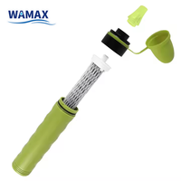 Système de purification d'eau portable pour la survie en plein air, paille filtrante d'urgence pour le camping, la randonnée et l'utilisation quotidienne