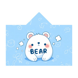 Stock Printed Quick-Drying Hooded Double-sided Fleece <strong>Childrens</strong> Bath <strong>Towel</strong> Robe for Older <strong>Children</strong> Wearable <strong>Swimming</strong> Design - Product Image 5