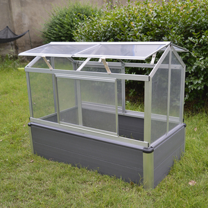<span class=keywords><strong>Jardinera</strong></span> Elevada Multifuncional VERTAK de 114x60x67cm, Invernadero de <span class=keywords><strong>PVC</strong></span>+Aluminio con Cubierta Transparente de PC - Product Image 2
