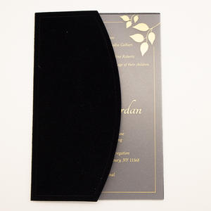 ZEJIAN Inviti di Nozze in Acrilico 5x7 Pollici con <span class=keywords><strong>Scritte</strong></span> Dorate Personalizzate, Busta in Velluto e Sigillo in Cera - MOQ 100 Set - Product Image 3