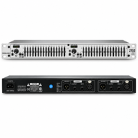 Égaliseur graphique professionnel double 15 bandes avec processeur audio EQ et connecteurs XLR TRS pour scène, sonorisation PA, karaoké et sonorisation en direct