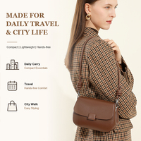 Sac à bandoulière en cuir véritable pour femmes avec sangle nouée, petit sac à bandoulière pour les sorties du week-end