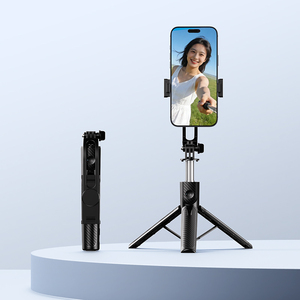 Perche à <span class=keywords><strong>selfie</strong></span> trépied pour voyage, avec télécommande et support pour téléphone portable, idéale pour filmer des vidéos avec <span class=keywords><strong>iPhone</strong></span>. - Product Image 5