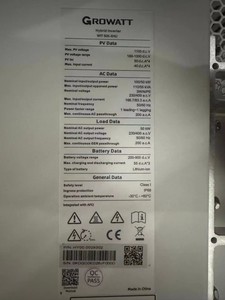 อินเวอร์เตอร์พลังงานแสงอาทิตย์แบบไฮบริด Growatt รุ่น WIT 50K-XHU สามเฟส DC/AC 50kW สำหรับบ้าน คลื่นไซน์บริสุทธิ์ ประสิทธิภาพ 98.1% รับประกัน 5 ปี รุ่น Deep WIT 50K XHU Gr - Product Image 6