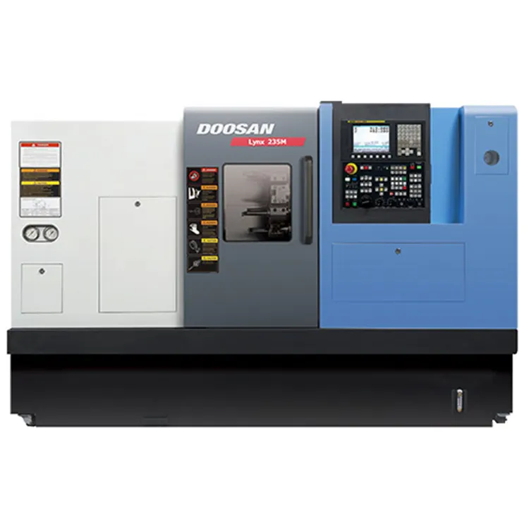 95 Neue koreanische Doosan LYNX235M Genauigkeit Dreh-und Fräsmasse 12-Stationen-Servoschneiderturm CNC-Drehmaschine