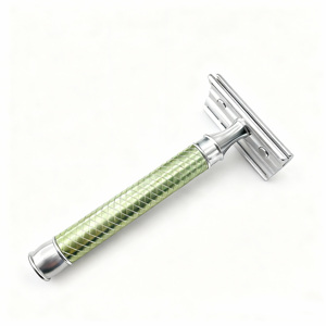 Professioneller Rasierer mit Aluminiumlegierungsgriff, Manueller Doppelklingen-Rasierer für Männer, Gesichtsrasur mit Rutschfestem Griff - Product Image 5