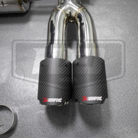 Sistema de Escape Catback con Válvula Electrónica y Control Remoto de Acero Inoxidable Pulido para MINI F55 F56 2.0T Cooper