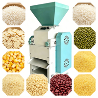 Moulin à flocons de céréales à moteur économique 450 kg/h avec élévateur spiralé pour riz et maïs, usage en usine de riziculture dans les villages africains, certifié CE