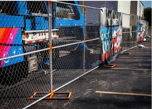 Chất lượng cao xây dựng ngoài trời di chuyển freestanding tạm thời mạ kẽm xây dựng lớp hàng rào tạm thời tấm để bán - Product Image 4