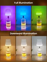 Lampe universelle RGB pour bouteille de vin, étanche, batterie 4000 mAh, rechargeable Type-C, CCT 3 couleurs, lampe de table pour bar et décoration de fête