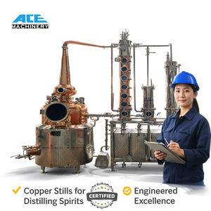 300L 500L Pot Still Distilling Equipment Copper Distiller Still Alcohol Distiller Beverage Processing - Product Image 3