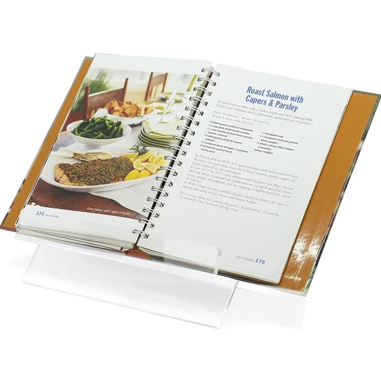 Bosn rõ ràng Acrylic 2 mảnh Cookbook đứng & công thức chủ cho nhà bếp truy cập