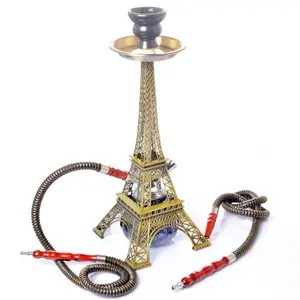 JOFI-Cachimba de dos tubos de alta calidad, Shisha, Hookah, Torre Eiffel