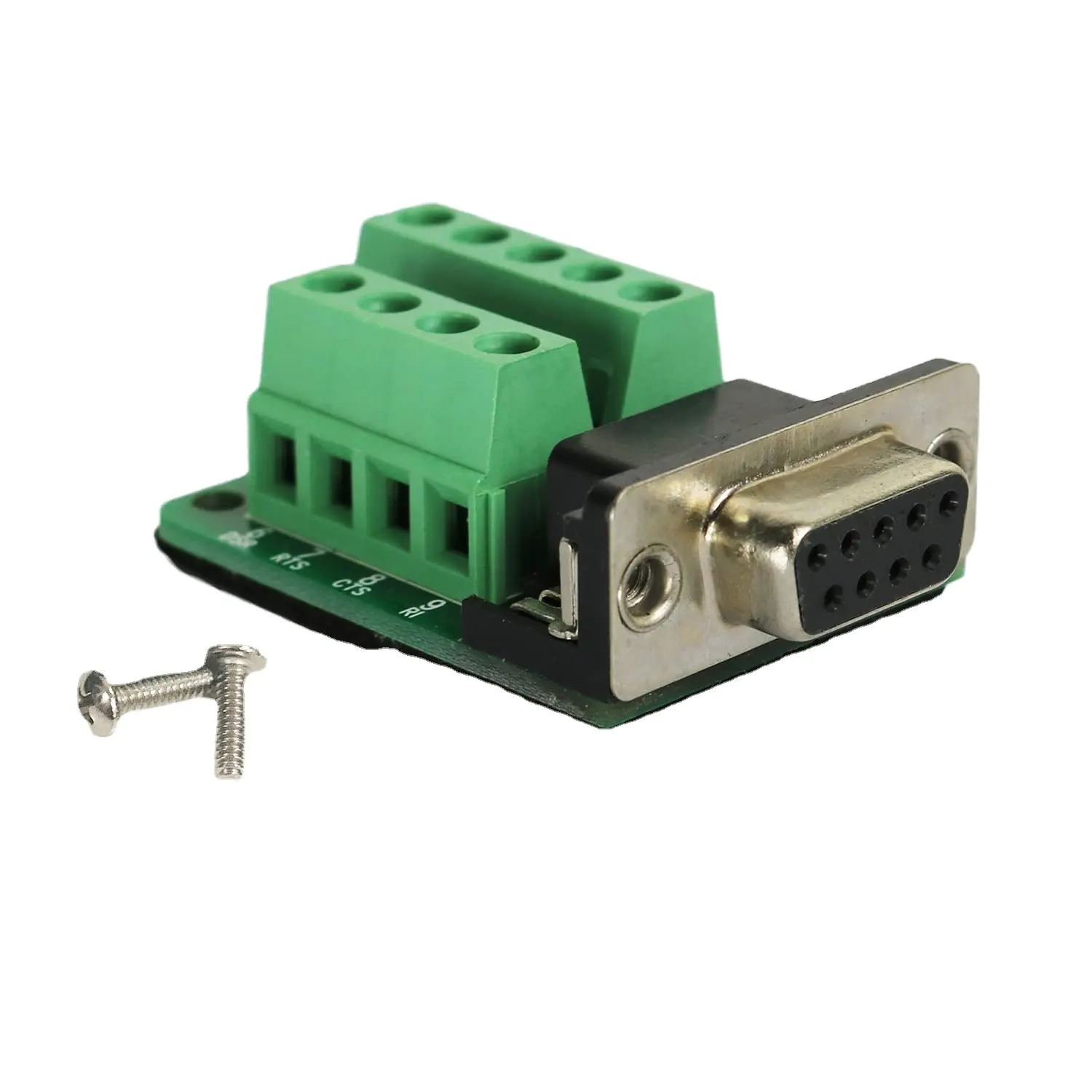 Aismartlink Db9 Breakout Connector Rs232 Seriële 9 Pin Connector Db9 Terminal Vrouw Met Schroef
