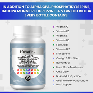 OEM Alpha GPC Fosfatidilserina Ultra Nootropics <span class=keywords><strong>Brain</strong></span> Booster Cápsula Suplemento para la memoria y el enfoque con vitamina B6 y B12 - Product Image 3