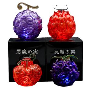Jouets en PVC One Piece d'anime japonais, fruits du démon, Gomu Gomu No Mi, fruits maudits, modèle en plastique, collection de jouets, cadeaux pour enfants - Product Image 1