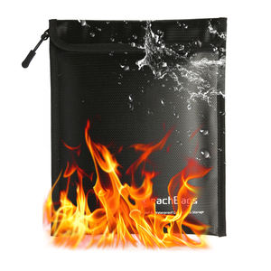 耐火ドキュメントバッグは、証明書、契約書、法定書類、現金、貴重品、水および耐火性ファイルバッグを保護します - Product Image 1