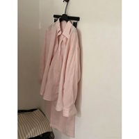 Ensemble rose ample pour femme, chemise à manches longues et pantalon large, tenue décontractée printemps-été