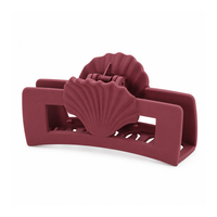 Barrettes à cheveux extensibles en plastique, motif géométrique, couleur unie, pour queue de cheval, accessoires pour femmes, coiffure