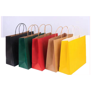 Wholesale Custom Luxury <b>Craft</b> Gift Brown White Packaging Bolsa De Papel Printed Shopping <b>Bag</b> Kraft Paper <b>Bags</b> with Your Own Log - Product Image 2