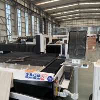 Machine de découpe laser à fibre CNC à plateforme unique pour tôles métalliques, source laser Raycus, modèles 8025, 6025, 4020, 3015, industrielle, 1500W-30KW